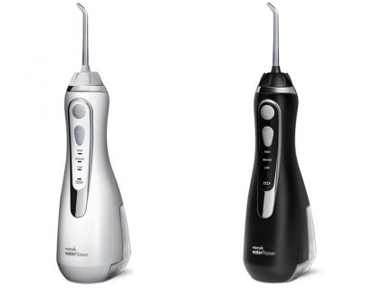 waterpik cordless advanced water flosser black white