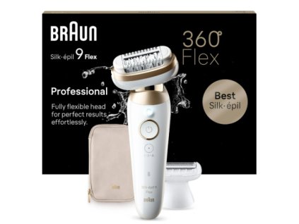 Braun Silk-epil 9 Flex 9-041 3D  se 4 nástavci a prémiovým pouzdrem