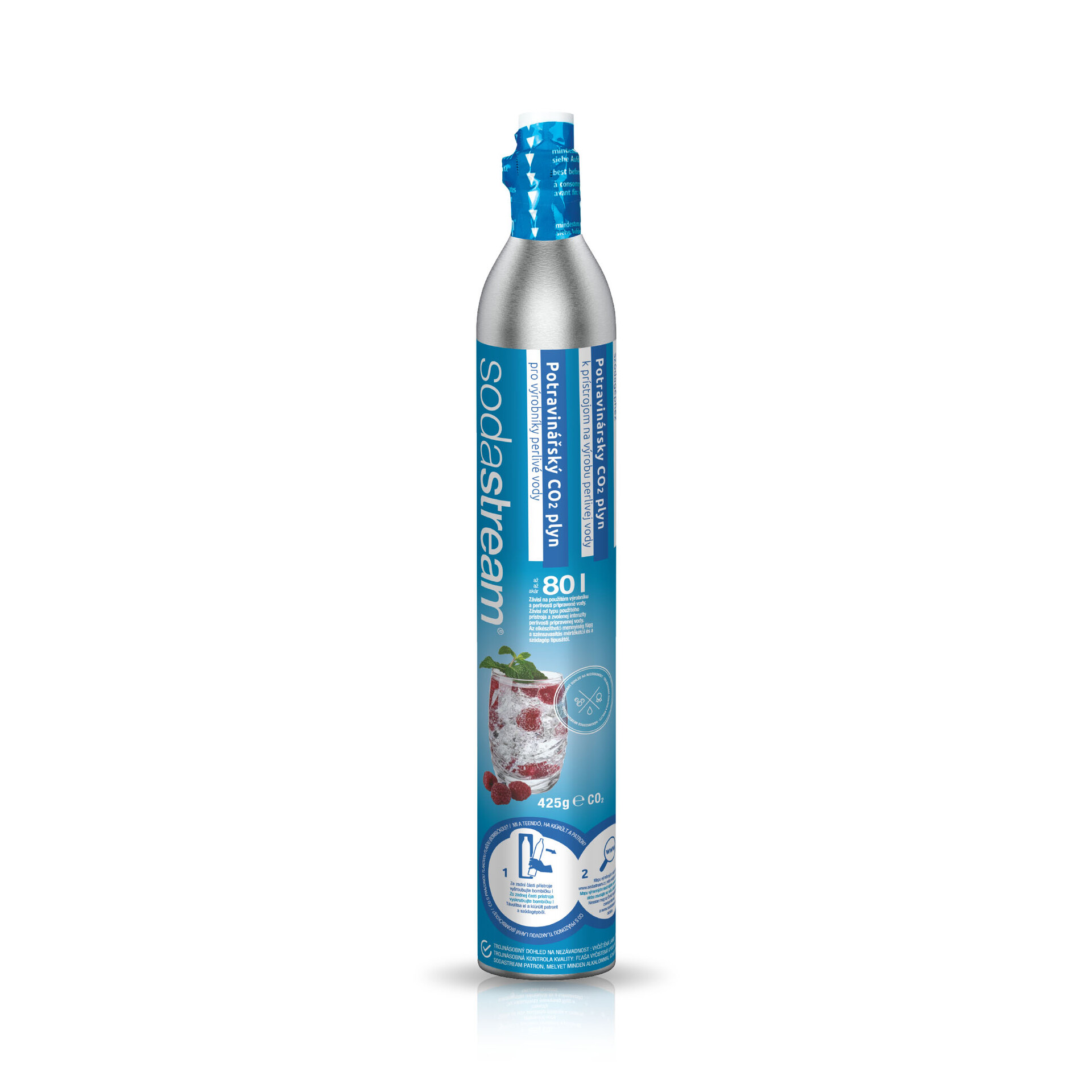 Sodastream bombička + CO2 425 g uchycení: Twist Connect (šroubovací)