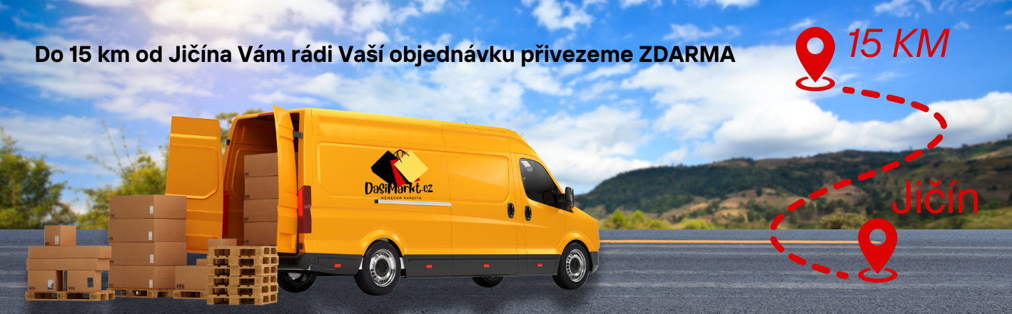 Jičín doprava ZDARMA do 15km
