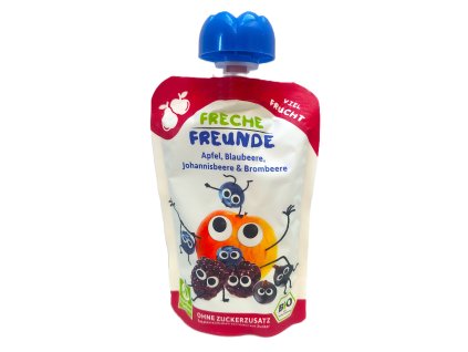 Freche Freunde Apfel, Blaubeere, Johannisbeere,Brombeere