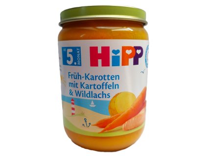 HiPP Früh Karotten mit Kartoffeln&Wildlachs 190g