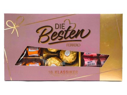 DIE BESTEN FERRERO KLASSIKER Premium Spezialitäten - bonboniéra se 3 druhy pralinek - 16ks 155g