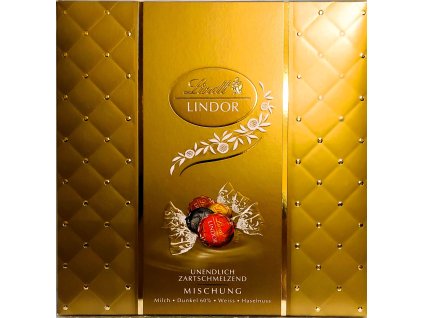 Lindt Lindor Mischung 19ks 249g (zlatá prošívaná deka)