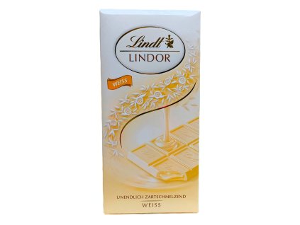 Lindt Lindor Weiss bílá čokoláda s náplní 100g