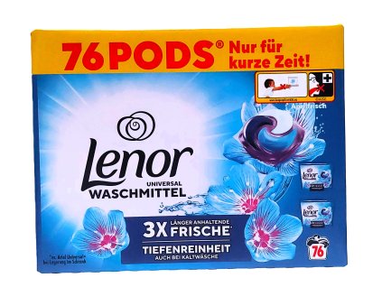 LENOR Universal Aprilfrisch - kapsle na praní prádla - 76 (2x38ks)x 20,1g (1527,6g)
