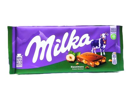 Milka HAselnus Broken Hazelnut 100g