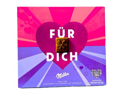 MILKA ,,Für Dich Zartherb a´la Dessert au Chocolat 20pr.110g (Valentýn)