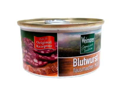 WEIMARER Blutwurst lunchmeat typu tmavé tlačenky 125g