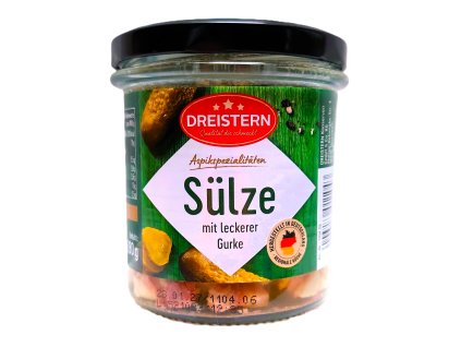 Dreistern Sülze mit Leckerer Gurke aspik s okurkou 280g