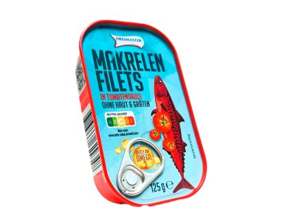 DREIMASTER MAKRELEN FILETS in Tomatensauce 125g