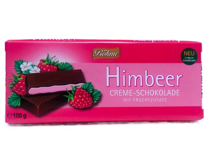 Böhme Himbeer Creme Schokolade mit Fruchtsaft 100g