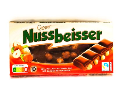 Choceur Nussbeisser Vollmilchschokolade mit ganzen Haselnüssen 100g
