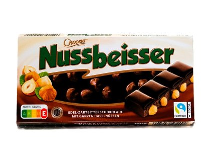Choceur Zartbitterschokolade mit ganzen Haselnüssen 100g