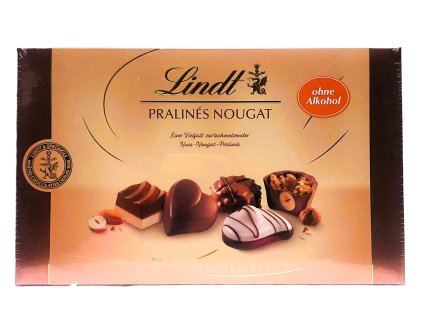Lindt Pralinés Nougat 125g 7 druhů( hnědá nová)