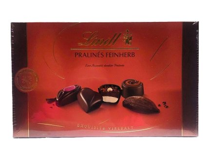 Lindt Pralinés Feinherb 125g 6 druhů ( tmavě hnědá nová)