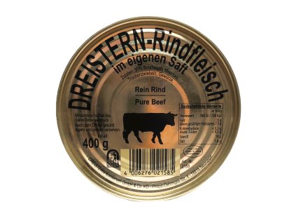 Dreistern Rindfleisch im eigenen Saft 400g