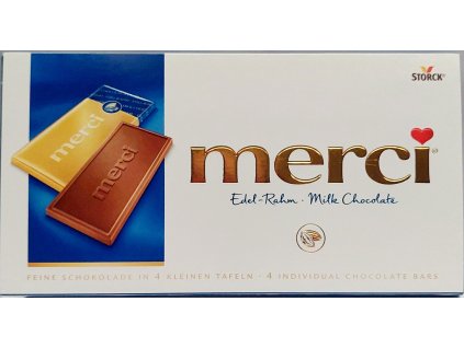 MERCI - Edel Rahm Milk - mléčná čokoláda - 4ks 100g