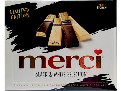 MERCI - bonboniéra Black&White  20ks 240g