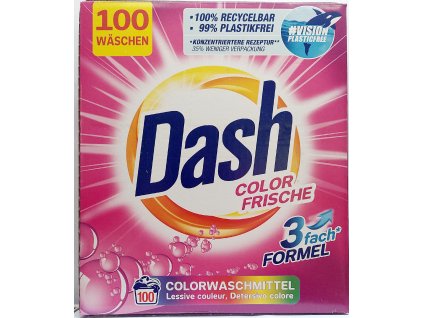 DASH COLOR FRISCHE - prací prášek na barevné prádlo 100 dávek 6kg