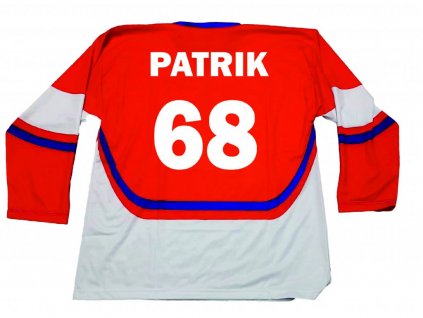 Hokejový dres se jménem a číslem