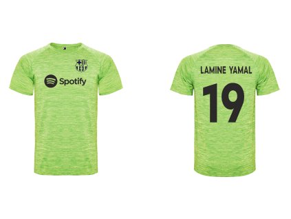 Dres Lamine Yamal Barcelona zelený