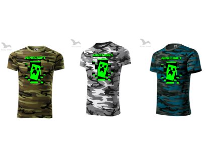 Tričko Minecraft Camouflage