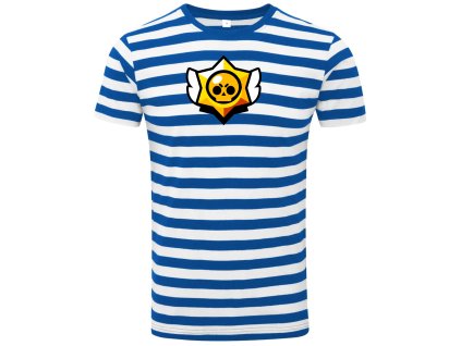 Tričko Brawl Stars pruhované logo