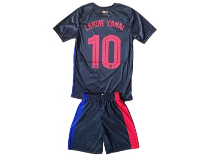 Dres Lamine Yamal Barcelona černý s 10