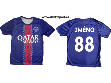 Fotbalový dres PSG 2026 new s vlastním jménem