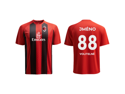 Potisk velkého čísla na záda dresu