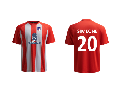 Potisk velkého dvoumístného čísla na záda dresu