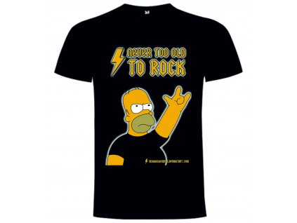 Tričko Homer Simpson rock