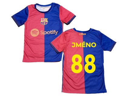 Fotbalový dres FC Barcelona se jménem a číslem