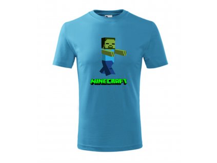 tričko minecraft zombie
