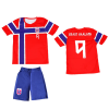 Fotbalový dres Haaland Norsko komplet modré trenky