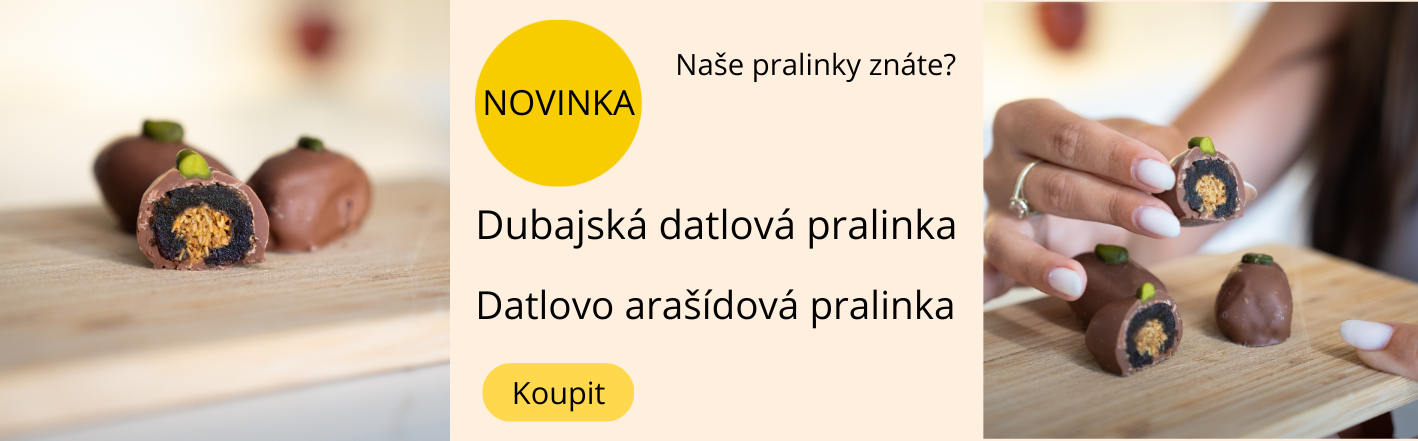 Dubajská datlová pralinka, datlovo arašídová pralinka