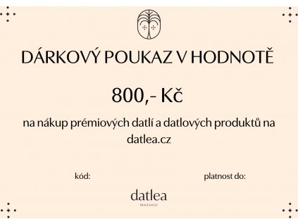 DÁRKOVÝ POUKAZ 800 Kč 5