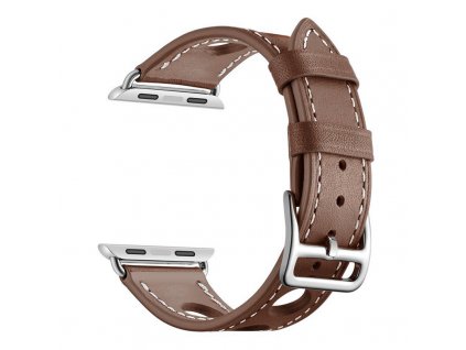 Řemínek pro Apple watch kožený 38/40/41mm hnědý
