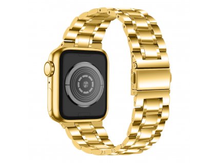 Řemínek pro Apple watch kovový Exquisite 42/44/45/49mm zlatý