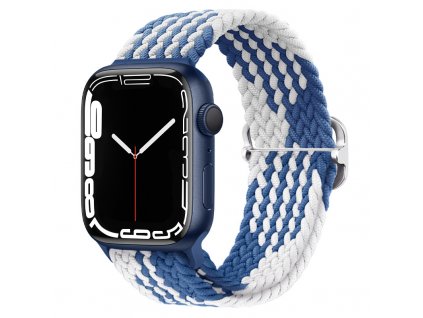 Řemínek pro Apple watch nylonový 38/40/41mm modrobílý