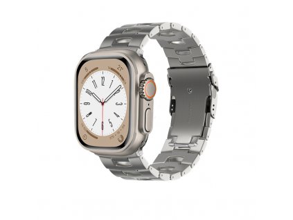 Řemínek pro Apple watch titanový 42/44/45/49mm stříbrný