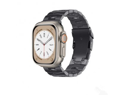 Řemínek pro Apple watch titanový 42/44/45/49mm šedý