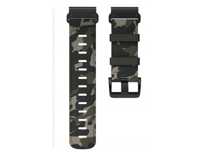 Řemínek pro Garmin QuickFit nylonový 22mm army camouflage