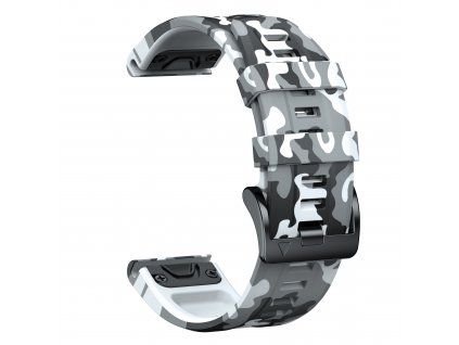 10305 reminek pro garmin forerunner 735xt 22mm black white camouflage