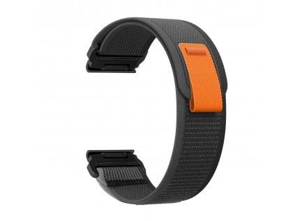 Řemínek pro Garmin Fenix nylonový 26mm šedý