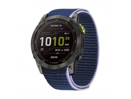 Řemínek pro Garmin QuickFit nylonový 22mm tmavě modrý