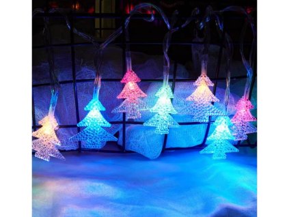 LED světelný řetěz stromeček SP-ST05RGB 5m solární barevný