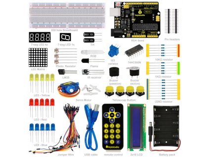 Keyestudio Arduino startovací sada s UNO R3 pro Arduino začátečníka