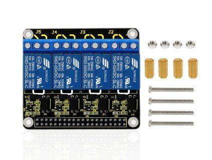10847 keyestudio arduino rpi 4 kanal stit rele 5v pro raspberry pi